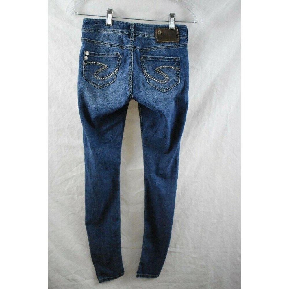 Silver Jeans Womens November Jegging Blue Denim Pa